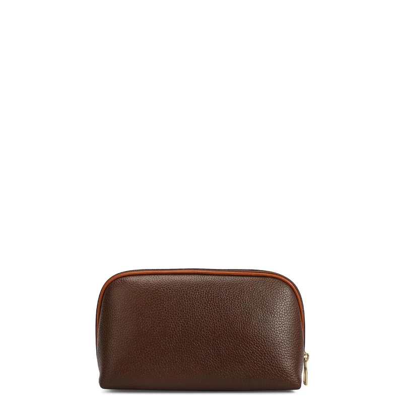 دا ميلانو Wax Leather Multi Pouch - Mocha